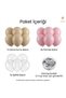 Sea Sand Pink Balloon Set 20-Piece Silver Confetti Transparent Balloon Baby Shower Decoration - 2