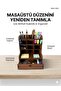 -Org Desktop Organizer |   9 Compartment Pen Holder, Desk Organizer with Drawer, Wooden Office Organizer