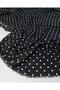 Black with White Polka Dots Viscose Voile Fabric 140X265 - 3