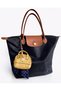 Mini Bag Charm Keychain with Scarf Women's Bag Ornament Premium Accessory Yellow Model - 2