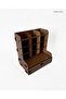-Org Desktop Organizer |   9 Compartment Pen Holder, Desk Organizer with Drawer, Wooden Office Organizer - 5