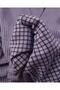 Lilac Burgundy Checkered Jacquard Knitted Fabric 160X260Cm - 2