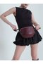 Burgundy Color Totebag Women's Shoulder Bag - 5