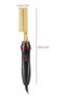 Gold Plated Heated Styling Comb Electric Hot Straightening Heat Comb Ceramic Curling Flat Iron Curle - 6