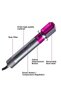 Styler 5 in 1 Hair Dryer Hot Air Brush Styler Negative Ion Hair Straightener Volumizer Hair Curler - 3
