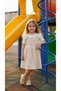 Girl's Muslin Dress Set with 100% Cotton T-Shirt, Natural Fabric, Summer Stylish Combination, Ages 2-3-4-5 - 2