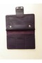 Genuine Leather Purple Portfolio Long Women's Wallet with 10 Card & Phone & Passport Holder Compartments - 4