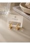 Women's Stylish Detail Elegant Pearl Steel Earrings - 2
