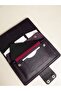 Genuine Leather Purple Portfolio Long Women's Wallet with 10 Card & Phone & Passport Holder Compartments - 6