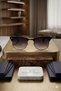 Classic Modern Frame Black Sunglasses Black Lenses Unisex Glasses Stylish Design - 3