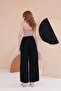 Women's Buttoned Draped Comfortable Pants - 7