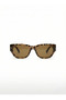 Women's Sunglasses Cornered Frame Uv400 Glass 55 Ekartman - 3
