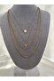 Star & Clover Detailed Four-Combination Steel Necklace - 4
