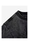 Silatrend Printed Premium Quality Vintage Wash Street Style Oversize T-Shirt Anthracite - 3