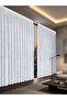 1/2 Dense Pleated Snow White Velvet Textured Background Curtain | Ironing Is Not Necessary. | Best Sellers - 4