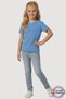 Short Sleeve Children's T-Shirt - Unisex Blue Basic Cotton Crew Neck Short Sleeve Combed Cotton Children's T-Shirt - 4