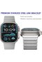 stainless Steel Band Compatible for Apple Watch Band Ultra 3/2/1 Band 49/46/45/44/42mm - 2