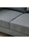 Munet 3 Seater Fabric Sofa - Grey - 7