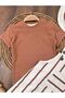 Summer Baby Boy Salopet Set with Snap Fasteners on the Shoulder and Striped Safari Hat - 3