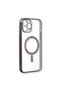 Apple iPhone 12 Pro Case Magneticsafe Laser Silicone - Black - 2