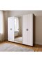 Oboro Chest of 5 Drawer - Walnut/Beige - 3