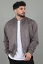College Collar Elastic Waist Suede Seasonal Coat BL 1711-60287 - 3