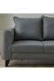 Munet 3 Seater Fabric Sofa - Grey - 5