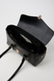 Women's Gardenya Black Vintage Design Lock Closure Handbag and Shoulder Bag - 5