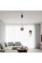 Dalton LED Pendant Lamp - Adjustable length - Black - 2m - 4