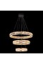 Celine Modern Chandelier 3- Color Dimmable With Base Plate - 3 Ring - 4