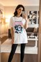 100% Cotton White T-Shirt - Vintage Camera Printed Crew Neck Aesthetic T-Shirt