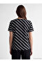 Nevavm with Difference V-Neck Striped Women's T-Shirt - 4