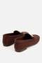 Women's brown suede buckle detail casual loafers - 3