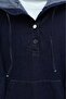 Hooded Half-Buttoned Kangaroo Pocket Jeans Set -K.Laci - 7