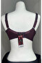 Women's Tulle Gathering Soft Cup Plum Bra - 2