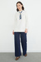 Fullamodest Scarf Detailed Crew Neck Tunic - 4