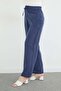 Elastic Waist Pocket Palazzo Trousers - 7