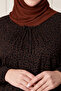 Women's Plus Size Square Neck Hijab Dress - 5