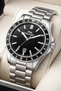 Steel Band with Calendar, Steel Case Men's Wristwatch Bracelet Gift Silver-Black Sdslz014 - 2