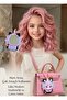 2 in 1 Cute Anime Cat Girl Child Hanging Mirror Keychain Bag Accessory Ornament Pink