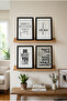 4 Pieces Wooden Frame Look Home Is Not a Place Relax Do What You Love What if Fall Mdf Painting Set