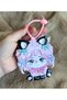 2 in 1 Cute Anime Cat Girl Child Hanging Comb Keychain Bag Accessory Ornament Pink - 2