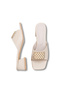 Vesper Mina Women's Heeled Slippers 0012204 Beige Rustic - 5