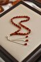 Wrist Length Russian Drop Amber Silver Design Prayer Beads (Amber), (Drop Amber Prayer Beads) - 3