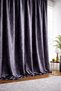 Velvet Chenille Extra Foam Single Wing Living Room Living Room Background Curtain Anthracite - 3