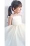 Butterfly Winged Fluffy White Girls' Dress - Tulle Detail - Birthday Party Dress - 2
