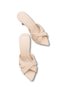 Mira Sola Women's Thin Heeled Slippers 0012720 Skin Color - 3