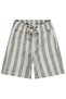 Self-Striped Capri for 2-5 Years - Gray