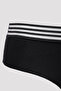 Black Barbara Seamless Regular Waist Panties - 2