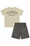 Sand Wave Printed Set for 2-5 Years - Brown - 4